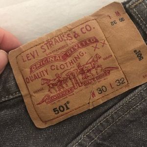 501 LEVI HIGH WAISTED SHORTS